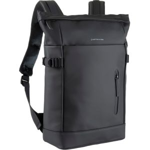 Kapten & Son - Helsinki 2.0 - Rugzak - All Black - Vegan Materialen - 24 Liter