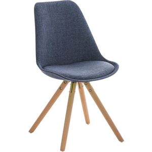 CLP Bezoekersstoel Pegleg Stof natura blauw - 181084210