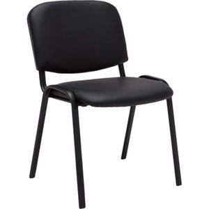 Stapelstuhl Ken Kunstleder schwarz