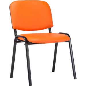 CLP Ken Bezoekersstoel - Kunstleer oranje