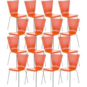CLP Aaron Set van 16 Bezoekersstoel oranje