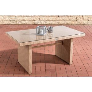 CLP Fisolo - Tuintafel - 1,25mm Poly-rotan zand