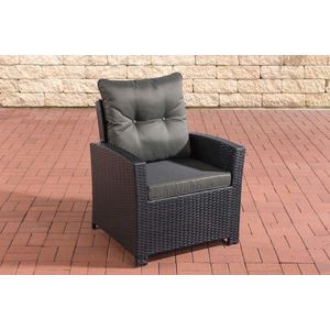 CLP Fauteuil Fisolo antraciet - zwart - 111434401