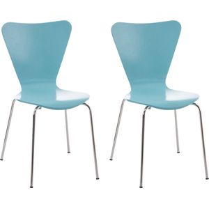 CLP Calisto 2x Bezoekersstoel lichtblauw