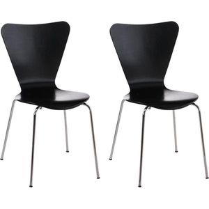 CLP Calisto 2x Bezoekersstoel zwart