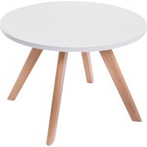 CLP Design bijzettafel EIRIK - ronde houten tafel, Ø 60 cm, hoogte 40 cm natura