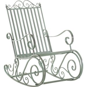 CLP Schommelstoel Relaxstoel Smilla, weerbestendig voor de tuin, metalen frame bronzen