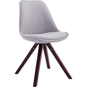 CLP Bezoekersstoel Toulouse Vierkant frame Stof grijs - 151639408
