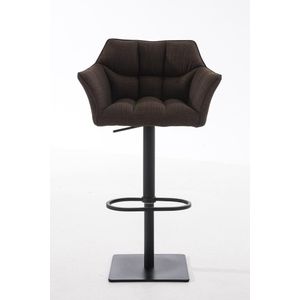 Barhocker Damaso Stoff braun schwarz