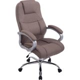 CLP XL Apoll Bureaustoel - Voor volwassenen - Ergonomisch - Met armleuningen - Stof - taupe