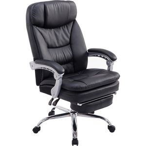 CLP XL Troy Bureaustoel - Ergonomisch - Voor volwassenen - Met armleuningen - Kunstleer - zwart