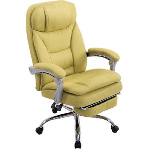 CLP XL Troy Bureaustoel - Ergonomisch - Voor volwassenen - Met armleuningen - Stof - groen