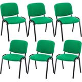 CLP Ken set van 6 bezoekersstoelen groen - 151703334