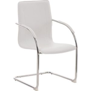 CLP Melina V2 Bezoekersstoel - Kunstleer wit