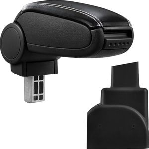 Armsteun - Opel Zafira A - kunstleer - zwart+wit stiksel