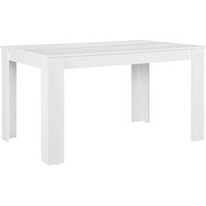 Eettafel Nora landelijke stijl 140x90x77 cm wit