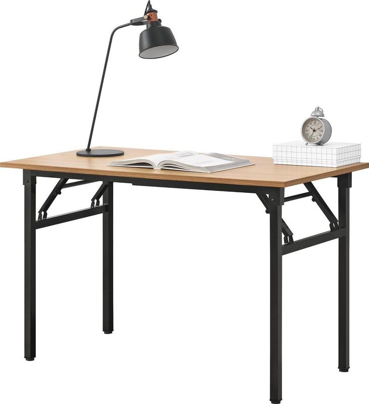 Schreibtisch Alta 120x60cm klappbar Buche/Schwarz