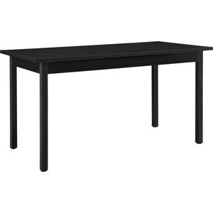 Eettafel Den Haag 140x60x75 cm voor 6 stoelen zwart