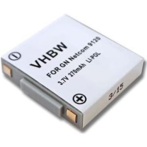 Vhbw - Akku kompatibel mit gn Netcom Jabra 9120, 9125, GN9120, GN9120 Flex wireless Headset Kopfhörer (270mAh, 3,7V, Li-Polymer)