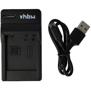 vhbw USB-lader oplaadkabel geschikt voor camera Panasonic Lumix DMC-TZ25, DMC-TZ30, DMC-TZ31, DMC-TZ36, DMC-TZ6, DMC-TZ7, DMC-TZ8, DMC-TZ9, DMC-ZS10.