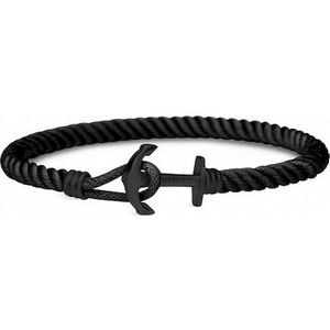 Paul Hewitt Anchor Phrep PH-PHL-N-B-B-M - Armband - Nylon - Zwart - 18cm