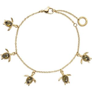 Paul Hewitt - PH-JE-0114 - Armband - Dames - geelgoud verguld - Turtle - 15,5-20,5cm