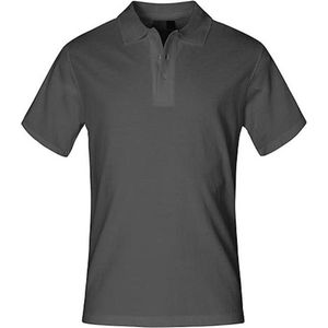 Herenpolo 'Superior' met korte mouwen Steel Grey - 4XL