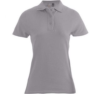 Damespolo 'Superior' met korte mouwen Light Grey - XXL