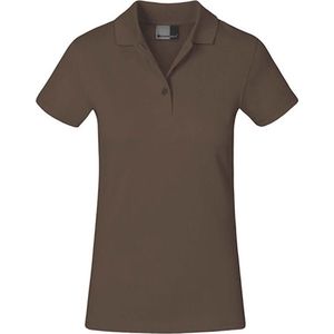 Damespolo 'Superior' met korte mouwen Brown - 3XL