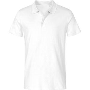 Herenpolo 'Jersey' met korte mouwen White - 5XL