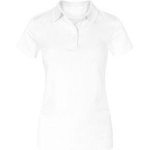 Damespolo 'Jersey' met korte mouwen White - S