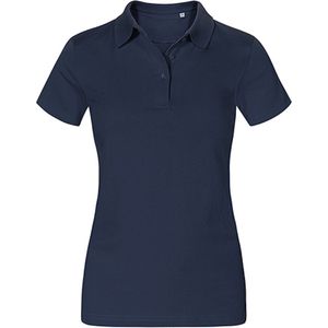 Damespolo 'Jersey' met korte mouwen Navy - S