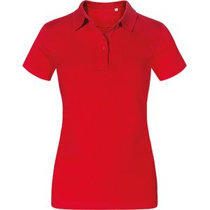 Damespolo 'Jersey' met korte mouwen Fire Red - S