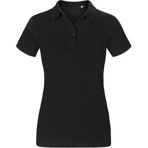 Damespolo 'Jersey' met korte mouwen Black - 3XL