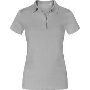 Damespolo 'Jersey' met korte mouwen Light Grey - L