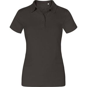 Damespolo 'Jersey' met korte mouwen Charcoal - XL
