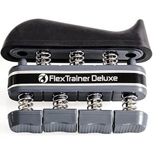 AFH-Webshop Flex Trainer Deluxe handtrainer - vingertrainer - weerstand: (extra sterk, donkergrijs)