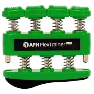 AFH FlexTrainer Pro Handtrainer vingertrainer groen = sterk = ca. 0,99-3,26 kg of ca. 2,2-7,2 lbs