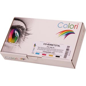 Colori huismerk Set 4x inkt cartridge geschikt voor Epson 27XL WF3620WF WF3620DWF WF3640DTWF WF7110DTW WF7210DTW WF7610DWF WF7615DWF WF7620DTWF WF7710DWF