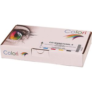 Colori huismerk Set 5x inkt cartridge geschikt voor Epson 33XL voor Expression Premium XP-530 XP-540 XP-630 XP-635 XP-640 XP-645 XP-830 XP-900