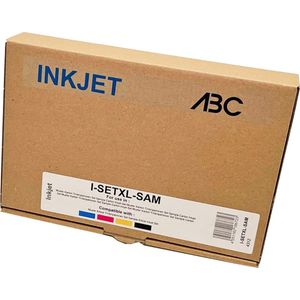 ABC huismerk Set 4x inkt cartridge geschikt voor Epson T08G geschikt voor Epson Workforce Enterprise AM-C5000 AM-C6000
