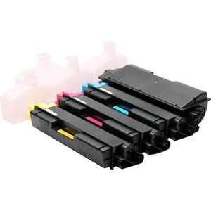 Set 4x ABC huismerk toner geschikt voor Kyocera TK-590 voor Kyocera Ecosys M6026 M6026cdn M6026cidn M6526 M6526cdn M6526cidn P6026 P6026cdn FS-C2026MFP FS-C2126MFP FS-C2526MFP FS-C2626MFP FS-C5250DN TK590