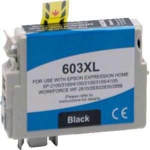 ABC huismerk inkt cartridge geschikt voor Epson 603XL zwart voor Epson Expression Home XP-2100 XP-2105 XP-3100 XP-3105 XP-4100 XP-4105 Workforce WF-2810DWF WF-2830DWF WF-2835DWF WF-2850DWF