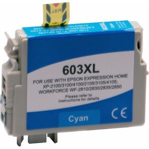 ABC huismerk inkt cartridge geschikt voor Epson 603XL cyan voor Epson Expression Home XP-2100 XP-2105 XP-3100 XP-3105 XP-4100 XP-4105 Workforce WF-2810DWF WF-2830DWF WF-2835DWF WF-2850DWF