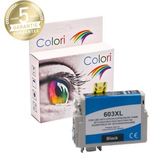 Colori huismerk inkt cartridge geschikt voor Epson 603XL zwart voor Epson Expression Home XP-2100 XP-2105 XP-3100 XP-3105 XP-4100 XP-4105 Workforce WF-2810DWF WF-2830DWF WF-2835DWF WF-2850DWF