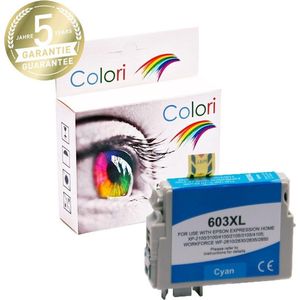 Colori huismerk inkt cartridge geschikt voor Epson 603XL cyan voor Epson Expression Home XP-2100 XP-2105 XP-3100 XP-3105 XP-4100 XP-4105 Workforce WF-2810DWF WF-2830DWF WF-2835DWF WF-2850DWF