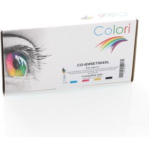 Colori huismerk set 4x inkt cartridge geschikt voor Epson 604XL Expression Home XP2205 XP3200 XP3205 XP4200 XP4205 WF2930DWF WF2935DWF WF2950DWF