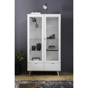 Finori - Vitrinekast - Wit - 100cm - Scandinavian