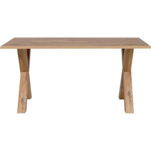 MANZANO enkele eettafel - Rechthoekig - Flagstaff Eiken decor - 8 personen - L160 x H75 x D90 cm