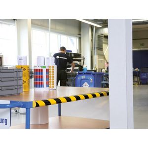 SHG Knuffi®-oppervlaktebescherming, type C, stuk van 1 m, zwart/geel